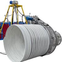 Machine de réparation sans tranchée pour canalisations d'égouts municipales, avec cage en spirale en acier et plastique DN300-5000 et bande de verrouillage pour système tuyau dans tuyau