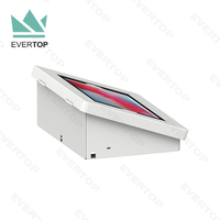 LST16B Slope penguncian untuk IPad Android untuk Samsung kios Stand Counter Table Top untuk iPad kios Display Case Retail kios 11 "13"