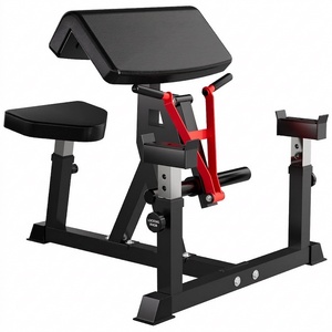 Silla de Gimnasio Metálica Plegable y Ajustable para Entrenamiento de Bíceps, Taburete Tipo Priest para Uso Comercial y Doméstico - Product Image 1