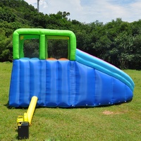 Château gonflable et ludique pour enfants, mur d'escalade, double glissière avec pistolet à eau, maison gonflable, glissière d'eau
