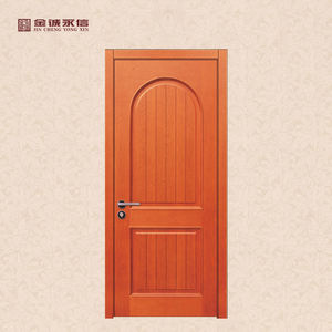 Puerta <span class=keywords><strong>de</strong></span> Madera Maciza con Marco, Estilo Europeo Francés, Nueva, para Dormitorio, Villas, Apartamentos, Pintada con Pintura al Horno - Product Image 2