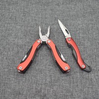 Pince de survie pliable mini, outil multifonction portable pour l'extérieur, pince combinée, couteau, tournevis, ouvre-boîte, compact, bricolage