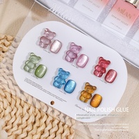 Nouveau Kit de Vernis à Ongles Gel Effet Œil de Chat Milan Meilan 6 Couleurs, Blanchissant, Cristal Galaxie, Imperméable, Séchage Rapide, Certifié MSDS, Durée de Conservation 24 Mois