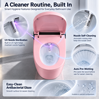 En stock - Toilette intelligente électrique, bidet intelligent, WC en céramique monobloc, chasse d'eau automatique, télécommande, sécheur à air chaud