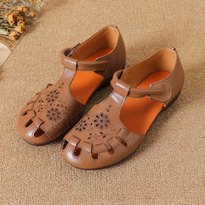 Sandales d'été pour femmes à talon épais, style féerique, avec boucle perlée, doublure en fausse fourrure et dessus en maille respirante, idéales pour l'extérieur - Product Image 5