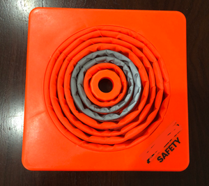 2 collari riflettenti coni di sicurezza stradale in PVC Premium da 90cm, coni di sicurezza stradale barriere di avvertimento del traffico - Product Image 4