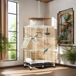 Vendita calda universale Plaid ferro gabbie per uccelli piccolo canarino artigianato produzione forniture per animali domestici - Product Image 5