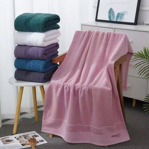 Ensemble de serviettes de bain et de visage en coton pur de haute qualité, doux pour la peau, séchage rapide, tricoté, usage domestique, couleur unie, adulte - Product Image 3