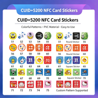 Adesivo RFID Personalizzato Ultra Sottile da 35mm con Doppio Chip CUID 5200 5577 IC ID Due in Uno, Tag Riscrivibile per Smartphone