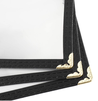 Pochette pour documents Rbd en matériau PE pour menus de restaurant de 8,5 x 11 pouces