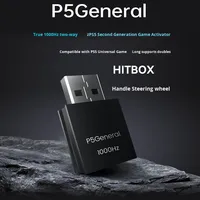Activateur de jeu double joueur sans latence Plug and Play pour PS5 avec prise en charge USB Noir
