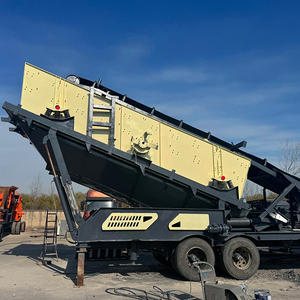 Planta Móvil de Cribado de Agregados CFTC, Máquina de Cribado Vibratorio de 3 Capas con Cinta Transportadora, Produce 4 Tipos de Productos Finales - Product Image 6
