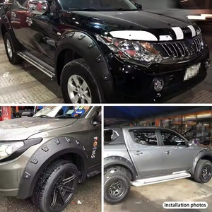 Guardabarros Delantero KQD Estilo Delgado de Lujo/Deportivo en ABS Negro con Fácil Instalación para Mitsubishi Triton L200 2005-2015 - Product Image 4