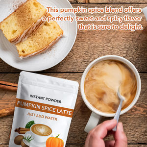 OEM علامة خاصة تقليد عضوي لمنتجات الألبان خالية من منتجات الألبان PSL الفورية توابل اليقطين لاتي قهوة توابل اليقطين - Product Image 4