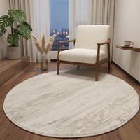Tapis d'intérieur ronds en polypropylène et polyester tissé Wilton sur mesure pour la décoration de la maison