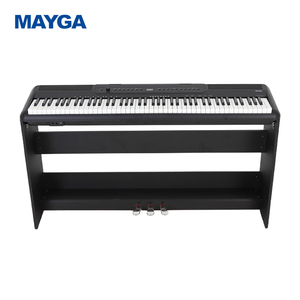 Çin üretici elektronik piyano OEM üretiminde uzmanlaşmış, MAYGA MP-100 modeli ahşap standı elektronik piyano - Product Image 4