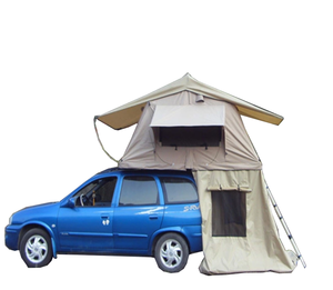 Tenda da Tetto Auto Automatica per Campeggio, Tenda da Tetto per Esterni Quattro Stagioni con Telaio in Alluminio e Tela - Product Image 1