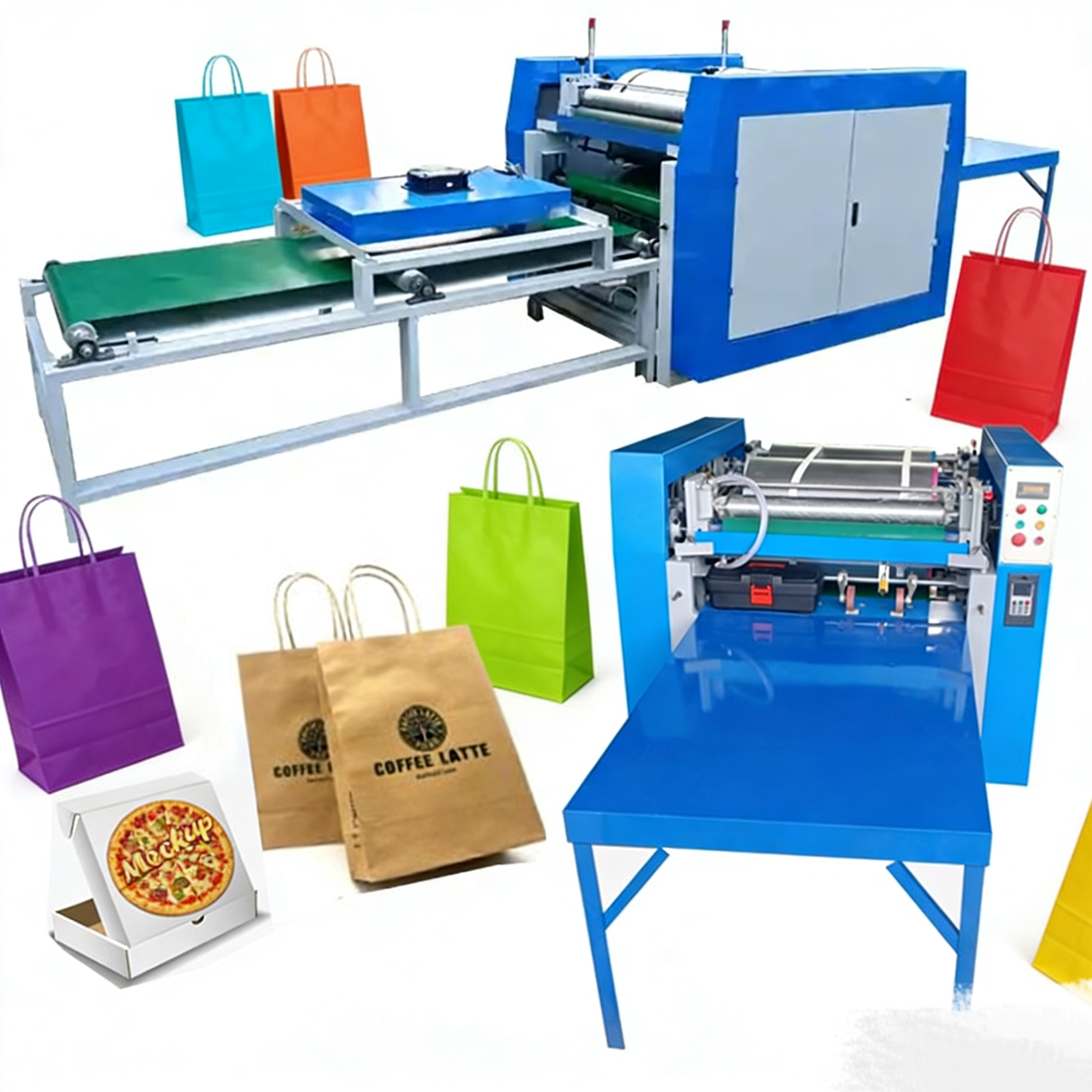 4 Colors Plastic Bags Printing Machine Flexo Printing Machine for Paper Bags Print
