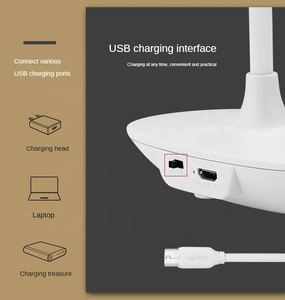 Oem Portable Usb Rechargeable <b>Wireless</b> Cordless Study Battery Led Table Desk Lamp Camp <b>Light</b> for Reading Room - Product Image 4