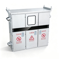 Armoire de distribution d'énergie multi-compartiments autoportante et résistante aux intempéries pour l'extérieur