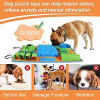 Tapis interactif pour chien : jouet de puzzle pour soulager l'ennui quotidien et stimuler la mentalité, durable, pour une alimentation lente et anti-anxiété