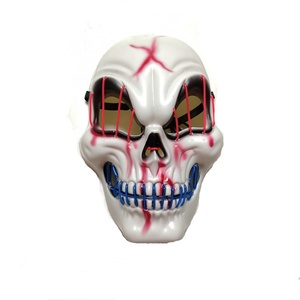 Bestseller Transfrontaliero: <span class=keywords><strong>Maschera</strong></span> Luminosa a Forma di Teschio Bianco a X <span class=keywords><strong>con</strong></span> Lunga Durata per Halloween, Carnevale e Atmosfera <span class=keywords><strong>Horror</strong></span> sul Palco - Product Image 5