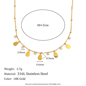 Dreamidea 18K chapado en oro <span class=keywords><strong>de</strong></span> <span class=keywords><strong>acero</strong></span> inoxidable <span class=keywords><strong>Corazón</strong></span> y mariposa colgante collares conjunto delicado encanto joyería para mujer - Product Image 6