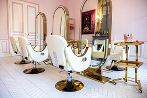 Yoocell cadeira de salão de beleza, móveis de salão de beleza, cadeira de salão de beleza, cadeirinha de barba dourada, china para venda - Product Image 4