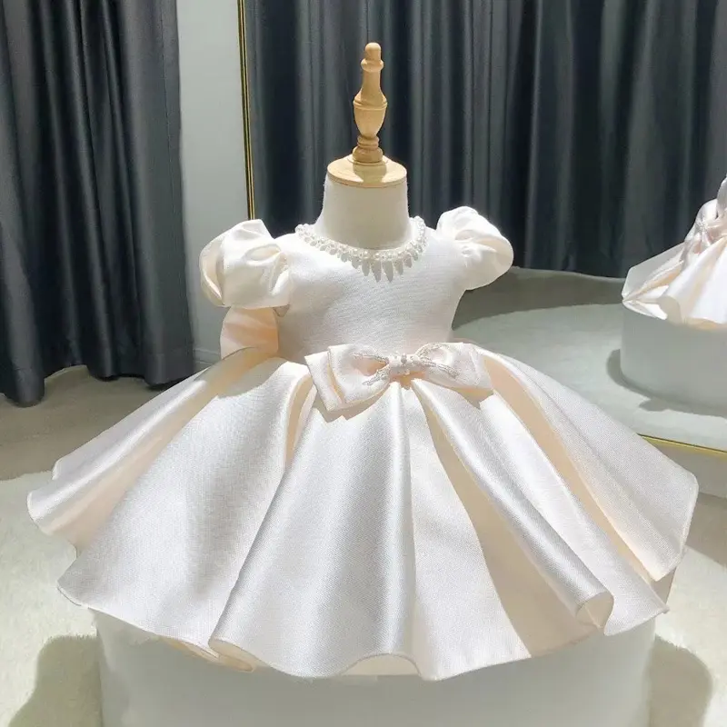 Vestido da menina Princesa vestido Pengpeng saia das crianças da menina piano traje ano de aniversário idade flor menina vestido de noiva