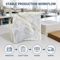 Sacs cadeaux en coton pur, pochette blanche à cordon pour cadeaux de mariage, sacs cadeaux pour la vente au détail, emballage personnalisé