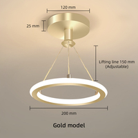 Plafonnier LED moderne et épuré de style nordique pour entrée, couloir, chambre et vestiaire