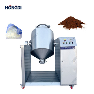 Stainless Steel Double Cone Agitator Mixer with Gearbox and Motor for Pigment Ore Chemical Powder Mixing - Product Image 1