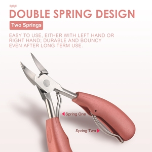 Coupe-ongles à double ressort en acier inoxydable, pince coupante tranchante pour ongles incarnés et épais, manucure et pédicure - Product Image 6