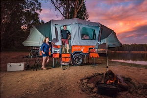 Tienda Plana y Portátil para Remolque de <span class=keywords><strong>Camping</strong></span>, Tiendas para Remolque Camper Todoterreno Plegable Frontal para Acampar al Aire Libre - Product Image 6