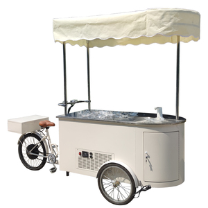 Ice Cream Cart Italian Ice Cream Display <b>Freezer</b> for Sale - Product Image 6