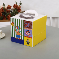 XJT Logo personnalisé imprimé faveur boîte-cadeau jouet emballage enfants papier pignon boîte recyclable Pâques poignée Desserts boîte