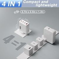 HYTO 140W USB C Chargeur GaN Rapide PD 140W 100W 65W 45W Prise Station de Charge Multi Port pour MacBook Ordinateur Portable Adaptateur Secteur de Voyage