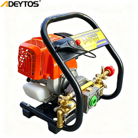 Pulvérisateur thermique puissant 140F 4 temps avec pompe en cuivre robuste et enrouleur de tuyau pour la pulvérisation agricole sur grandes exploitations