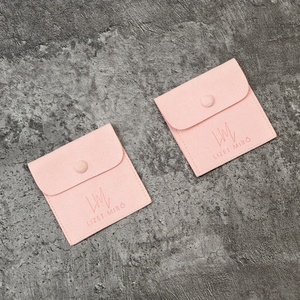 Bolsa de embalaje de sobre de joyería de microfibra de polvo de lujo pequeña promocional y con logotipo - Product Image 3