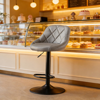 Tabouret de bar moderne minimaliste avec dossier, pour comptoir de bar, comptoir de réception, caissier, vente en gros par le fabricant