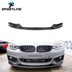 BMW F33 F36 430i 435i 440iMスポーツ13-19用カーボンファイバーF32MTechフロントリップスプリッター