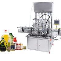 Machine de remplissage automatique 3 en 1 pour liquides (miel, parfum) avec 2 têtes, lavage, remplissage, bouchage et étiquetage de bouteilles