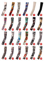 Mens Fashion Arm Cover Sleeve Sock Sleeves Mesh Seaming Tattoo, Anti-UV Cool Tattoo Arm Sleeves for Adult - Product Image 5