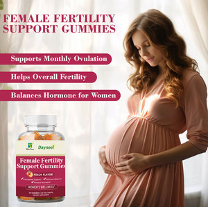 Gomitas de Apoyo a la Fertilidad Femenina de Marca Privada OEM Winstown, Sabor a Melocotón, Folato, Inositol, CoQ10, Suplemento para el Equilibrio Hormonal - Product Image 2