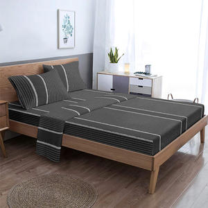 Ensemble de draps Queen luxueux et doux 100% polyester Design moderne Certifié OEKO-TEX 1800TC Nombre de fils - Product Image 6