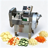 Groenten snijmachine met hoge capaciteit, 1750W, roestvrij staal, verstelbare snijmachine voor groene paprika, selderij, groene ui, restaurant