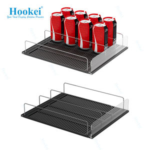 Étagère à gravité rouleau bouteille de boisson à ressort peut étagère poussoir organisateur pour réfrigérateur - Product Image 2