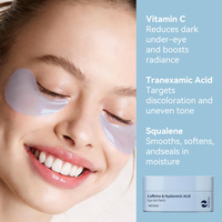 Masques Hydrogel Raffermissants Anti-Poches pour les Yeux à l'Or 24K, Rétinol, Collagène, Caféine et Acide Hyaluronique – Patchs Contour des Yeux pour Cernes