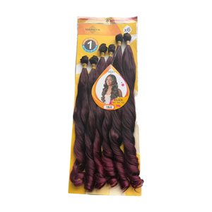 Perruque bouclée <span class=keywords><strong>à</strong></span> ondulations moyennes et grandes, en fibre synthétique noire haute température, pour femmes africaines et européennes-américaines – Offre Spéciale - Product Image 3