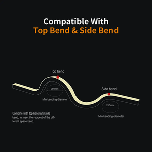 24v柔性IP67硅胶管柔性霓虹灯0-10V DMX RGB RGBW户外建筑立面项目发光二极管洗墙灯 - Product Image 3